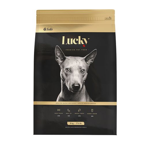 Lucky Adultos Raza Mediana Ext 8 Kg