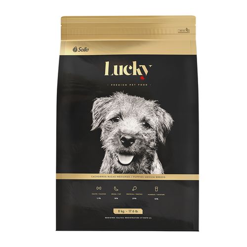 Lucky Cachorros Raza Mediana Ext 8 Kg