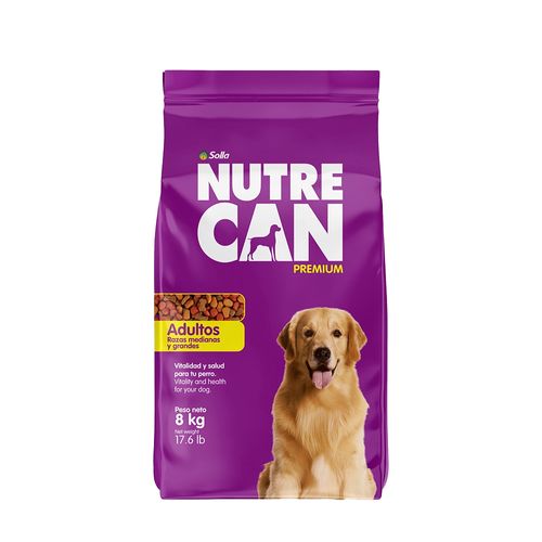 Nutrecan Adultos Raza Mediana y Grande Ext 8 kg