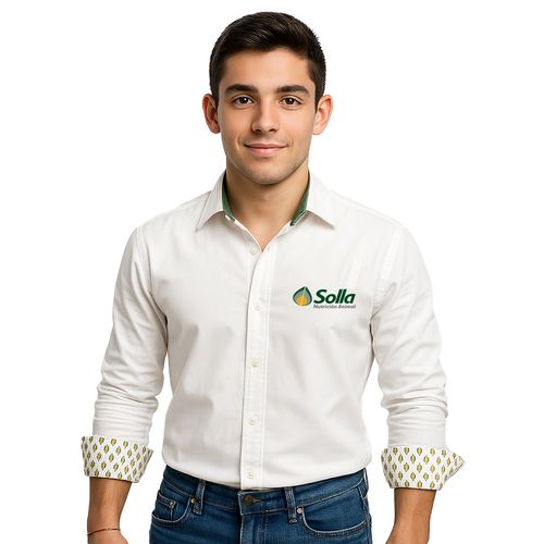 Camisa Blanca de Botones Solla Hombre