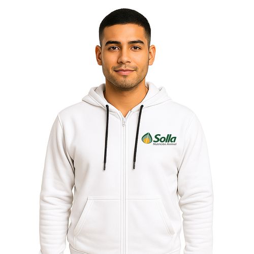 Buzo con Capucha y Cierre Solla Hombre