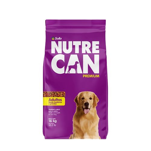 Nutrecan Adultos Raza Mediana y Grande Ext 16 kg