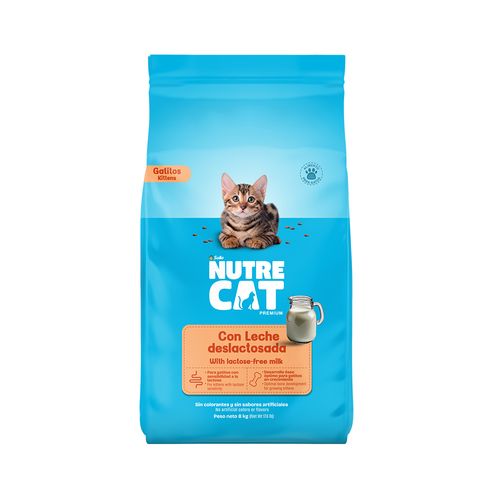 Nutrecat con leche deslactosada Ext 8kg