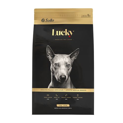 Lucky Adultos Raza Mediana Ext 2 Kg