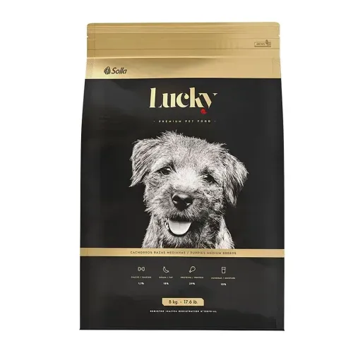 Lucky Cachorros Raza Mediana Ext 8 Kg